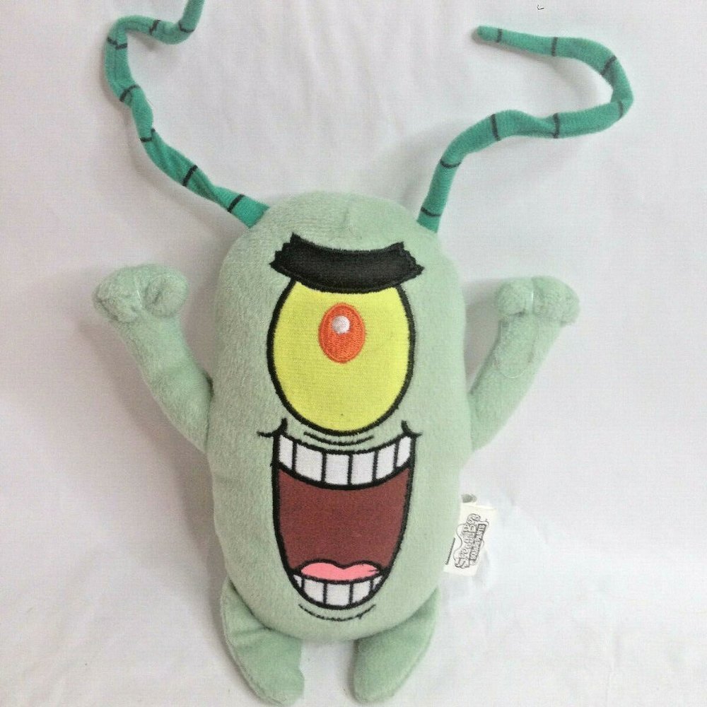 Nickelodeon Spongebob Squarepants Plankton Soft Stuffed Plush Animal Toy…